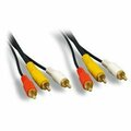 Swe-Tech 3C RCA Audio / Video Cable, 3 RCA Male, gold plated connectors, 50 foot FWT10R1-03150G
